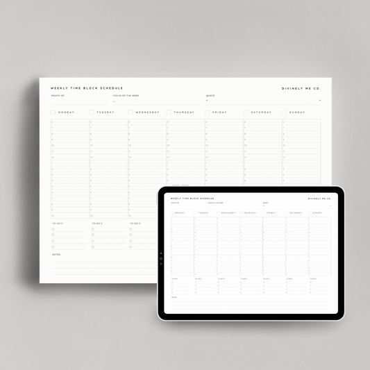 Weekly Time Blocker Schedule Printable